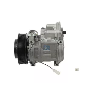 Compresseur, climatisation, rempli d'huile, 24 V, 8 PK, DP: 130 mm, 8 grooves Pour Mercedes-Benz Atego 1, Atego 2, Axor
