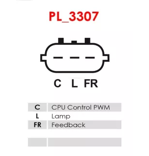 Alternateur 12V 110Amp AS-PL UD13854A, HYUNDAI / KIA 37300-2B610, VALEO 2616564, ERA 209533, KRAUF ALV6564