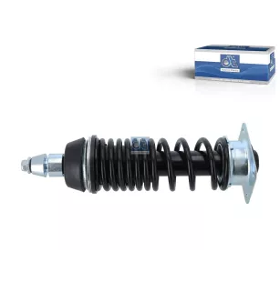 Amortisseur de cabine, D: 43 mm, b: 44 mm, M12 x 1,5, Lmin: 205 mm, Lmax: 291 mm Pour Mercedes-Benz Atego 1, Atego 2