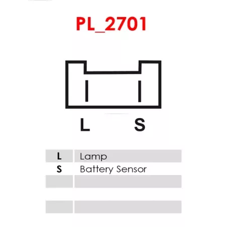 Alternateur 12V 105Amp AS-PL A3044, BOSCH 0986040031, 0986040051, CARGO 111319, DELCO DRA3135