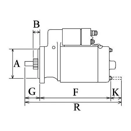 Anlasser 12V 1,7Kw 10/11/12Zähne Bosch 0001123014, 0001123015, 0001123038, 0001123039