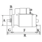 Anlasser 12V 1,7Kw 10/11/12Zähne Bosch 0001123014, 0001123015, 0001123038, 0001123039