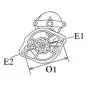 Motorino d'avviamento 12V 1.4Kw 9 denti Denso 028000-4520, 128000-0050, 128000-9050, 128000-9051, Kubota 16611-63010