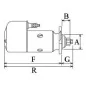 Anlasser 12 V, 3,0 kW, 11 Zähne, Bosch 0001400006, 0001401005, 0001401036, 0001401037, 0001401044