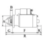 Demarreur 12 volts, Krauf STD2912, motor heart STD2912WA