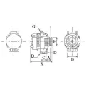 Altérnateur 14V 130Amp Denso 104210-1880, 104210-1881, 104210-1882, 104210-4591