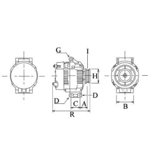 Alternatore 14V 130A Denso 104210-1880, 104210-1881, 104210-1882, 104210-4591