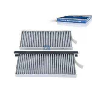 Filtre à air d'habitacle, charbon actif avec polyphenol, L: 238 mm, W: 107 mm, H: 21 mm Pour Renault Master - 272773608R