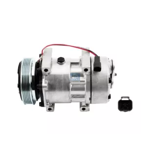 Compresseur, climatisation, rempli d'huile, 24 V, 5 PK, DP: 119 mm, 5 grooves Pour Renault Kerax, Premium - 5001858486