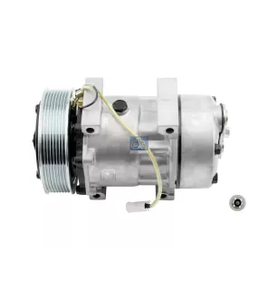 Compresseur, climatisation, rempli d'huile, 24 V, 8 PK, DP: 132 mm, 8 grooves Pour Renault Magnum - 5001866276