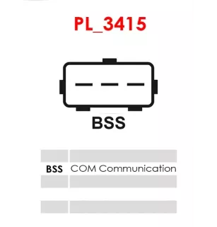 Alternateur 12V 120Amp AS-PL UD11015A, MITSUBISHI A002TJ1191, A2TJ1191, RENAULT 231000028R, ELECTROLOG ALT5508