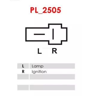 Alternateur 12V 45Amp AS-PL UD19989(MITSUBISHI)A, CARGO 116109, ISKRA / LETRIKA 11.209.707, AAG5187, IA9550