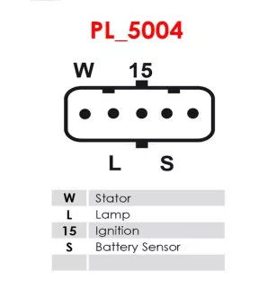 Alternateur 24V 120Amp AS-PL UD14555(MITSUBISHI)A, DELCO DRA1113, DEUTZ 01183118KZ, 01183126, 01183126KZ