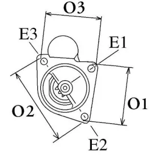 Hersteller 12V 2.3Kw 13dents Remy (Delco) 00E091, Ford 1008823, 1024508, 1027928