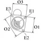 Démarreur 12V 2.3Kw 13dents Remy (delco) 00E091, Ford 1008823, 1024508, 1027928