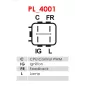 Alternateur 12V 100Amp AS-PL A6023(P), UD02278A, BMW 12317790879, 7790879, CARGO 113970