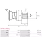 Pignon / lanceur démarreur pour MAHLE MS228, MS267, MS268, MS273, MS282