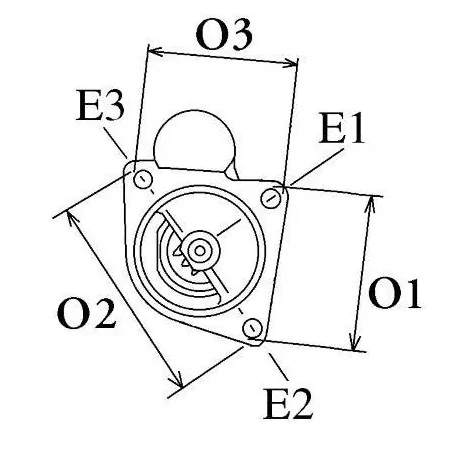 Démarreur 12V 2.1Kw / 10 dents Bosch 0001362020, Massey Ferguson 1447586M91, Perkins 1873A010, Nissan 997267