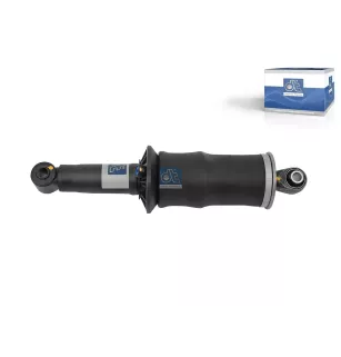 Amortisseur de cabine, D: 45 mm, b: 14 mm, Lmin: 296 mm, Lmax: 380 mm Pour Renault C-Serie, K-Serie, T-Serie - 7421821030