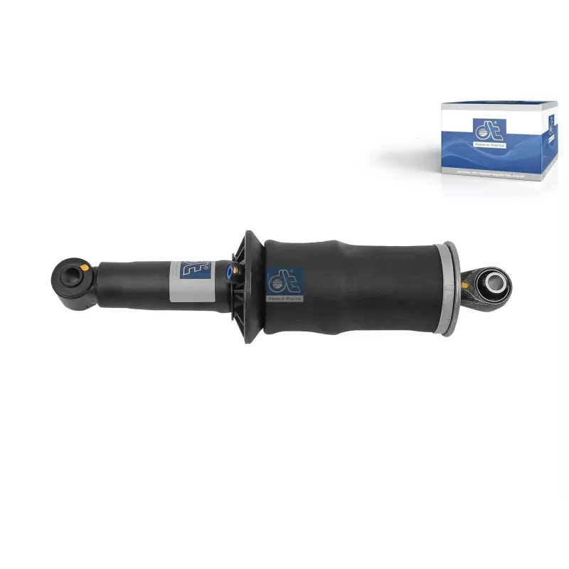 Amortisseur de cabine, D: 45 mm, b: 14 mm, Lmin: 296 mm, Lmax: 380 mm Pour Renault C-Serie, K-Serie, T-Serie - 7421821030