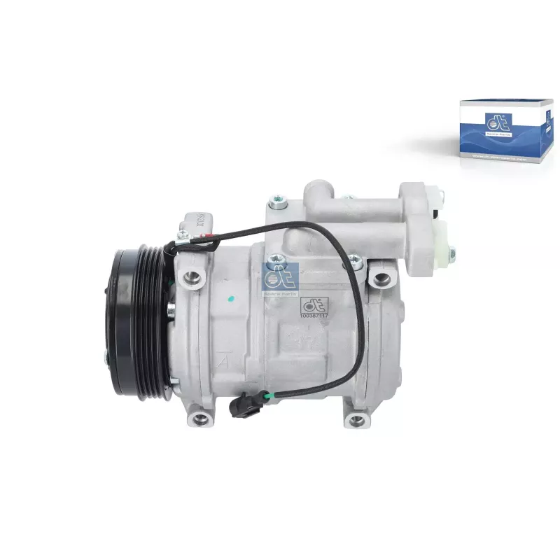 Compresseur, climatisation, rempli d'huile 24 V, 4 PK, DP: 110 mm, 4 grooves Pour Iveco Powerstar, Stralis, S-Way, Trakker