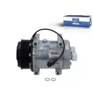 Compresseur, climatisation, rempli d'huile 24 V, 8 PK, DP: 119 mm, 8 grooves Pour Iveco Eurocargo - 0489 4306 - 489 4306