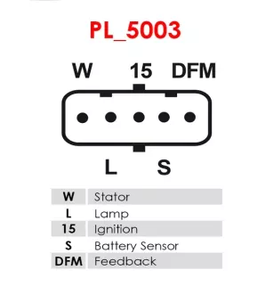 Alternateur 24V 100Amp AS-PL UD16473(MITSUBISHI)A, BOSCH 0124655007, 0986047820, 1986A00544, 1986A00968