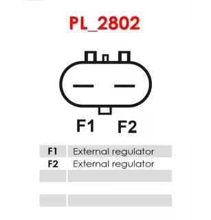 Alternateur 12V 120Amp AS-PL UD11264A, CHEVROLET RL033253AA, CHRYSLER 5033054AB, 5033054AC, 5033177AA