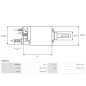 Solénoïdes de démarreur pour BOSCH 0001410044, 0001410045, 0001410046, 0001410048, 0001410052