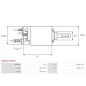 Solénoïdes de démarreur pour BOSCH 0001414019, 0001414021, 0001414022, 0001415001