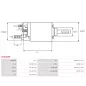 Solénoïdes de démarreur pour BOSCH 0001362314, 0001362700, 0001367017, 0001367028