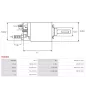 Solénoïdes de démarreur pour BOSCH 0001368001, 0001368019, 0001368020, 0001368024