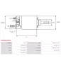 Solénoïdes de démarreur pour BOSCH 0001360065, 0001368001, 0001368019, 0001368020, 0001368024