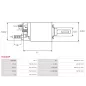 Solénoïdes de démarreur pour BOSCH 0001360037, 0001360056, 0001368024, 0001368028