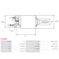 Solénoïdes de démarreur pour BOSCH 0001208408, 0001208409, 0001208410, 0001208501