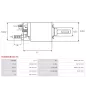 Solénoïdes de démarreur pour BOSCH 0001314018, 0001314022, 9000082042, 9000082043