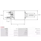 Solénoïdes de démarreur pour BOSCH 0001360025, 0001360036, 0001360038, 0001360040