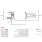 Solénoïdes de démarreur pour BOSCH 0001362702, 0001367003, 0001367027, 0001367035, 0001367046