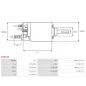 Solénoïdes de démarreur pour BOSCH 0001108119, 0001108137, 0001109001, 0001109002