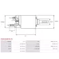 Solénoïdes de démarreur pour BOSCH 0001108047, 0001108053, 0001108059, 0001108060