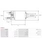 Solénoïdes de démarreur pour BOSCH 0001107006, 0001107009, 0001107012, 0001107013