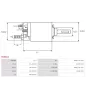 Solénoïdes de démarreur pour BOSCH 0001211254, 0001212211, 0001212212, 0001212213