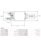 Solénoïdes de démarreur pour BOSCH 0001311056, 0001314003, 0001314008, 0001314009