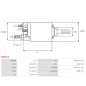 Solénoïdes de démarreur pour BOSCH 0001362023, 0001362024, 0001362034, 0001362035