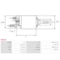 Solénoïdes de démarreur pour BOSCH 0001107443, 0001108157, 0001108169, 0001108196, 0001108230