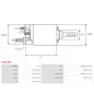 Solénoïdes de démarreur pour BOSCH 0001107443, 0001108157, 0001108169, 0001108196