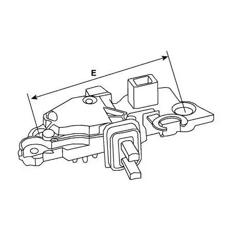 14-Volt-Regler, Nissan 22252-40061, Mitsubishi R001T11271, Hitachi TL1Z-10A