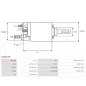 Solénoïdes de démarreur pour BOSCH 0001107022, 0001107023, 0001107025, 0001107026