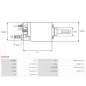 Solénoïdes de démarreur pour BOSCH 0001108132, 0001108133, 0001108138, 0001108139