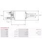 Solénoïdes de démarreur pour BOSCH 0001108997, 0001110048, 0001110049, 0001110064